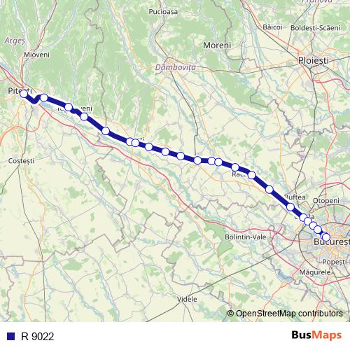 R 9022 rail Line Map