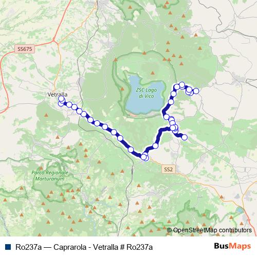 Ro237a bus Line Map