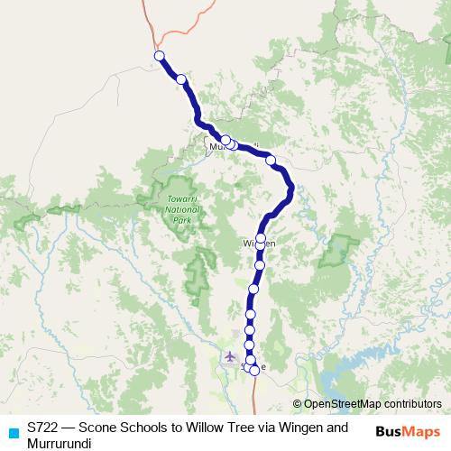 S722 bus Line Map