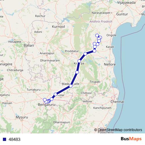 48483 bus Line Map
