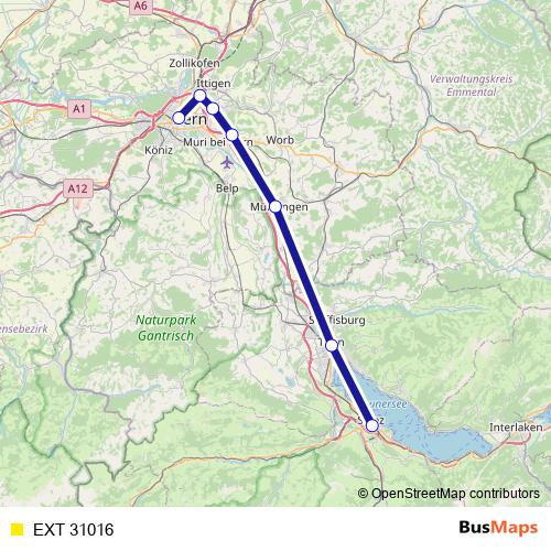 EXT 31016 rail Line Map