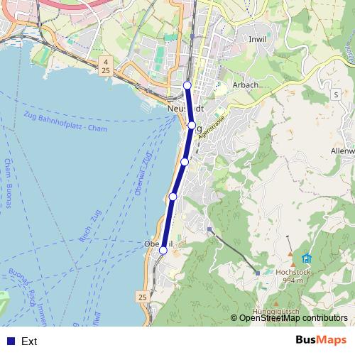 Ext rail Line Map