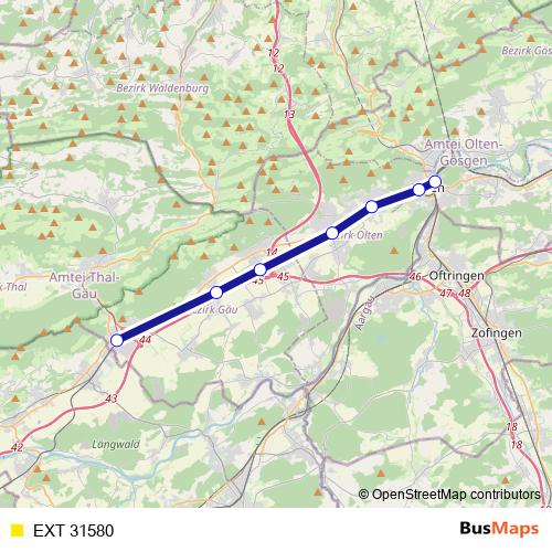 EXT 31580 rail Line Map