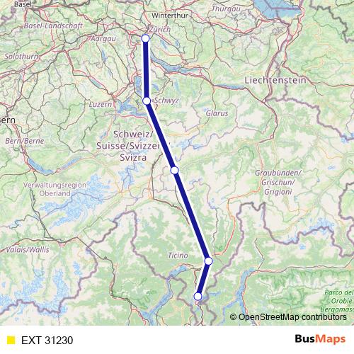 EXT 31230 rail Line Map