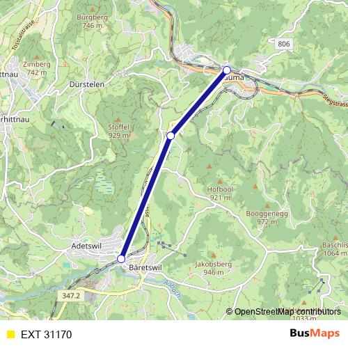 EXT 31170 rail Line Map