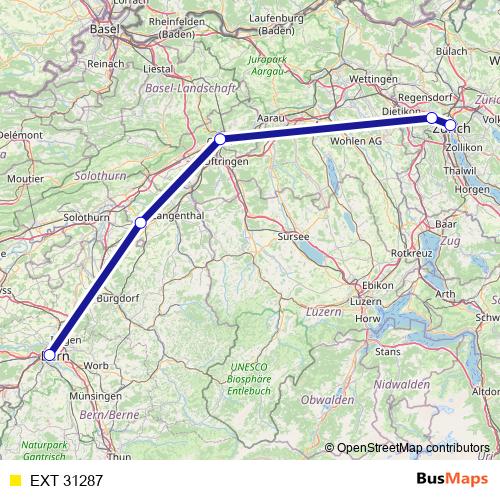 EXT 31287 rail Line Map