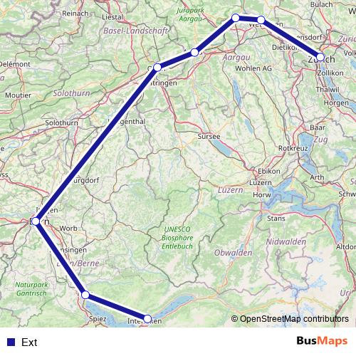 Ext rail Line Map