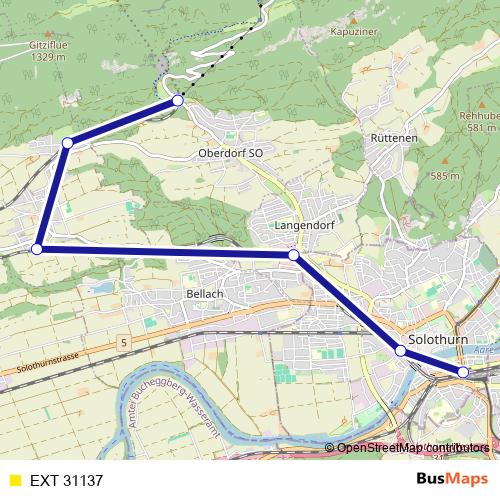 EXT 31137 rail Line Map