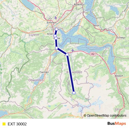 EXT 30002 rail Line Map