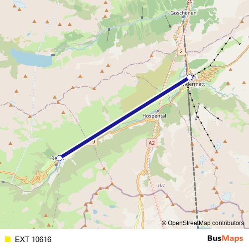 EXT 10616 rail Line Map