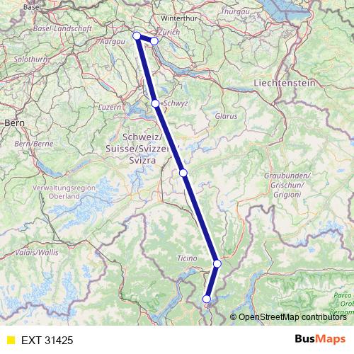 EXT 31425 rail Line Map