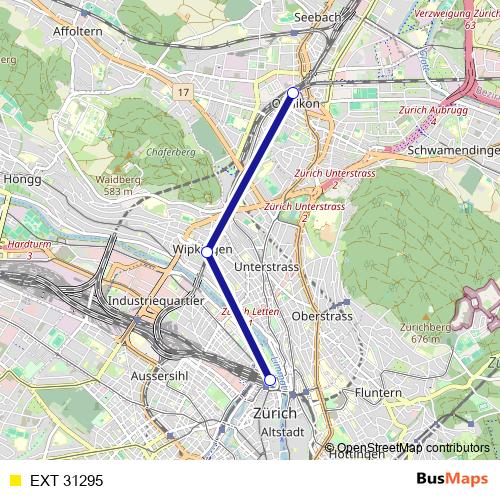 EXT 31295 rail Line Map