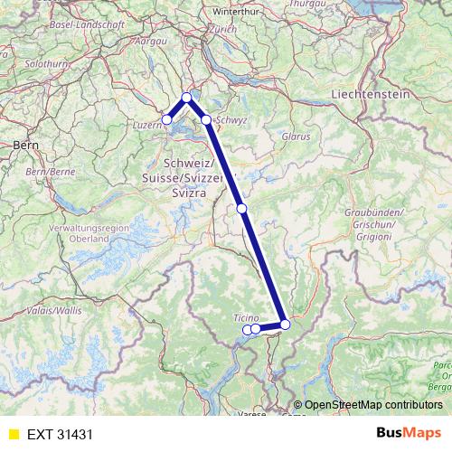 EXT 31431 rail Line Map