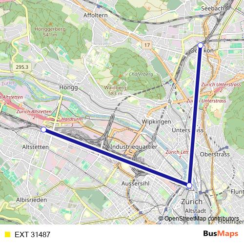 EXT 31487 rail Line Map