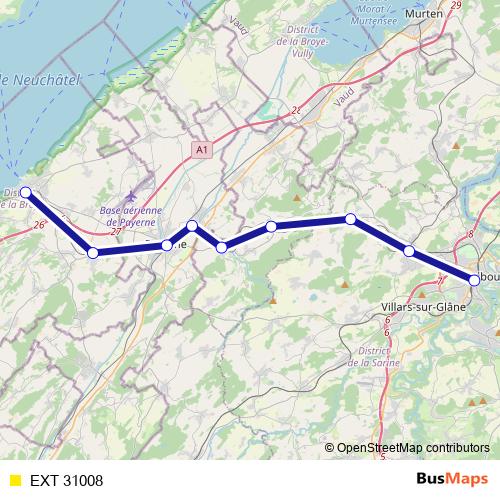 EXT 31008 rail Line Map