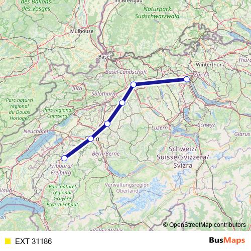 EXT 31186 rail Line Map