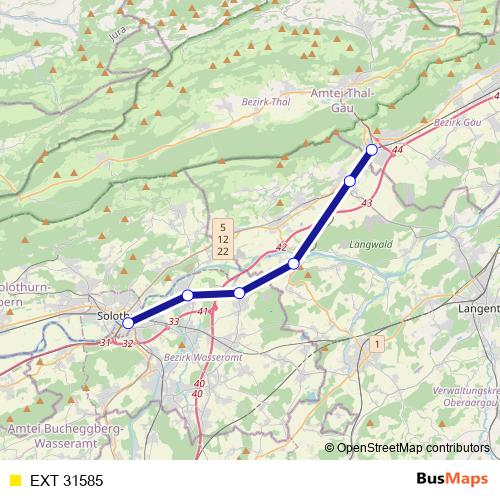 EXT 31585 rail Line Map