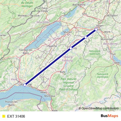 EXT 31406 rail Line Map