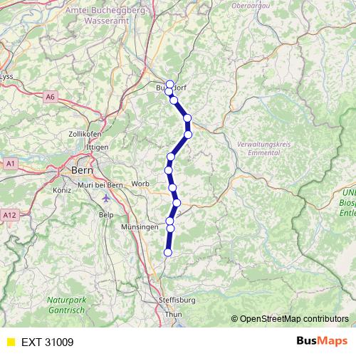 EXT 31009 rail Line Map