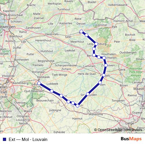Ext rail Line Map