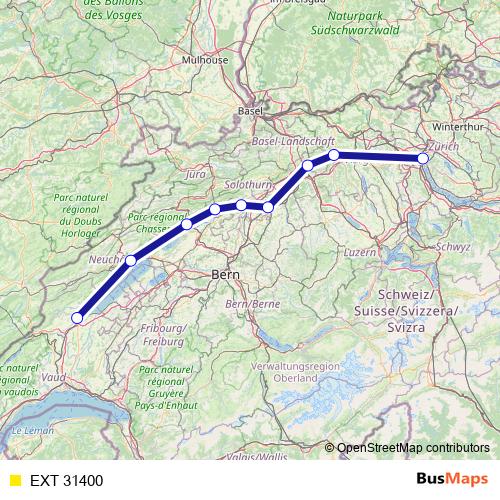 EXT 31400 rail Line Map