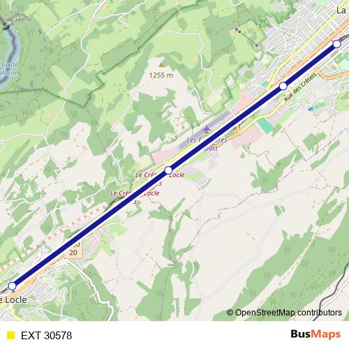 EXT 30578 rail Line Map