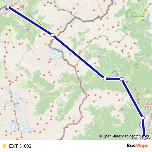 EXT 31002 rail Line Map