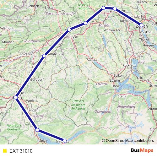 EXT 31010 rail Line Map