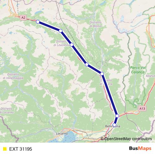 EXT 31195 rail Line Map
