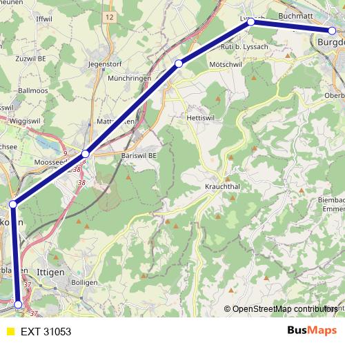 EXT 31053 rail Line Map