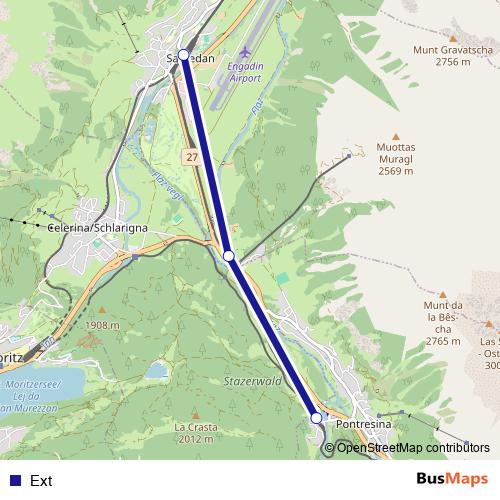 Ext rail Line Map
