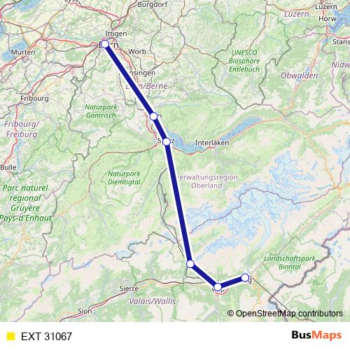 EXT 31067 rail Line Map