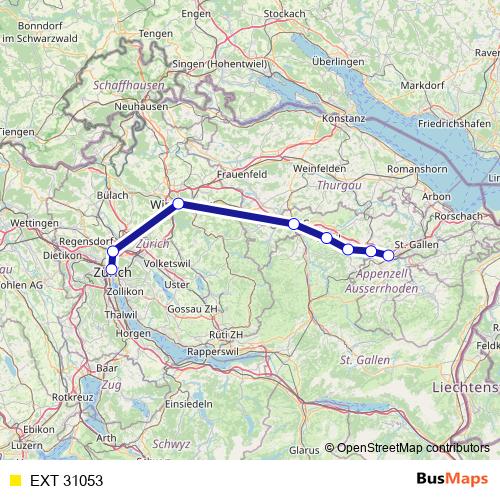 EXT 31053 rail Line Map