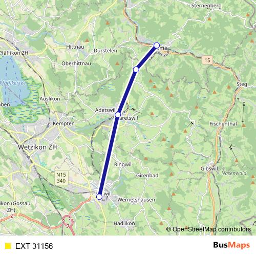 EXT 31156 rail Line Map
