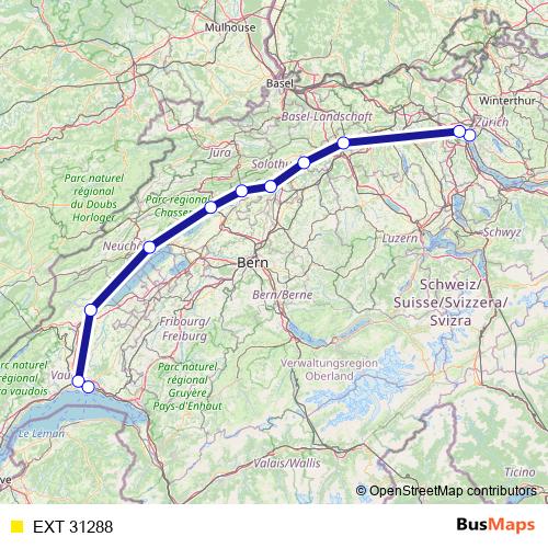 EXT 31288 rail Line Map