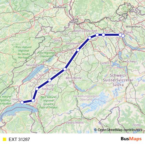 EXT 31287 rail Line Map