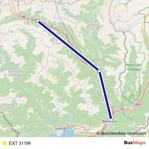 EXT 31194 rail Line Map