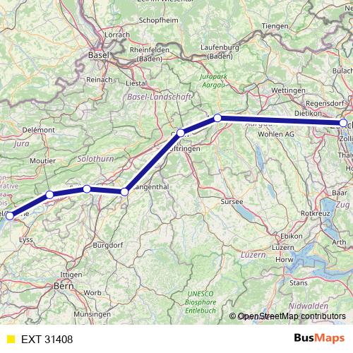 EXT 31408 rail Line Map
