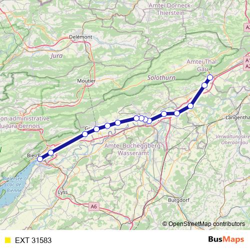EXT 31583 rail Line Map