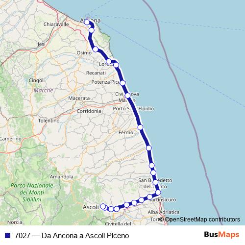 7027 rail Line Map