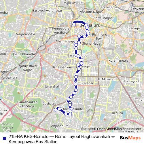 215-BA KBS-Bcmclo bus Line Map