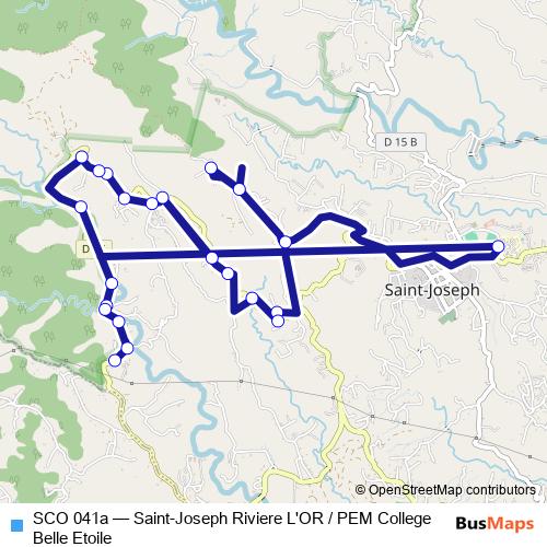 SCO 041a bus Line Map