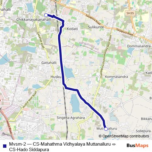 Mvsm-2 bus Line Map