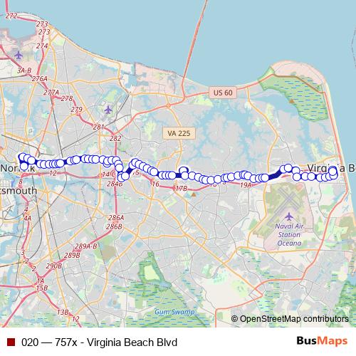 020 bus Line Map
