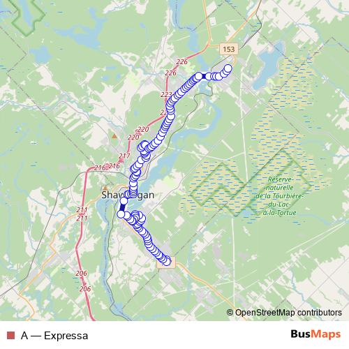 A bus Line Map