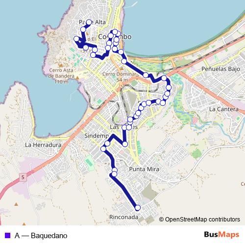 A bus Line Map