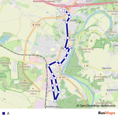 A bus Line Map