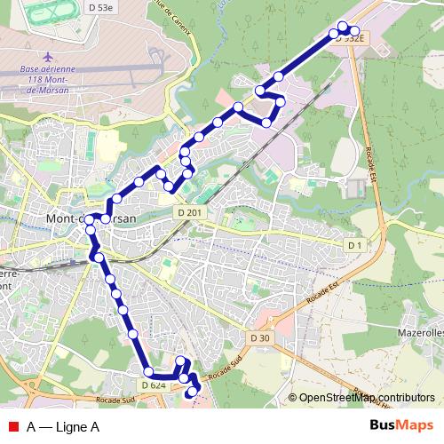 A bus Line Map