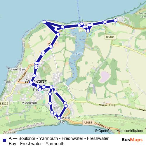 A bus Line Map