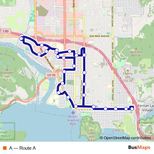 A bus Line Map